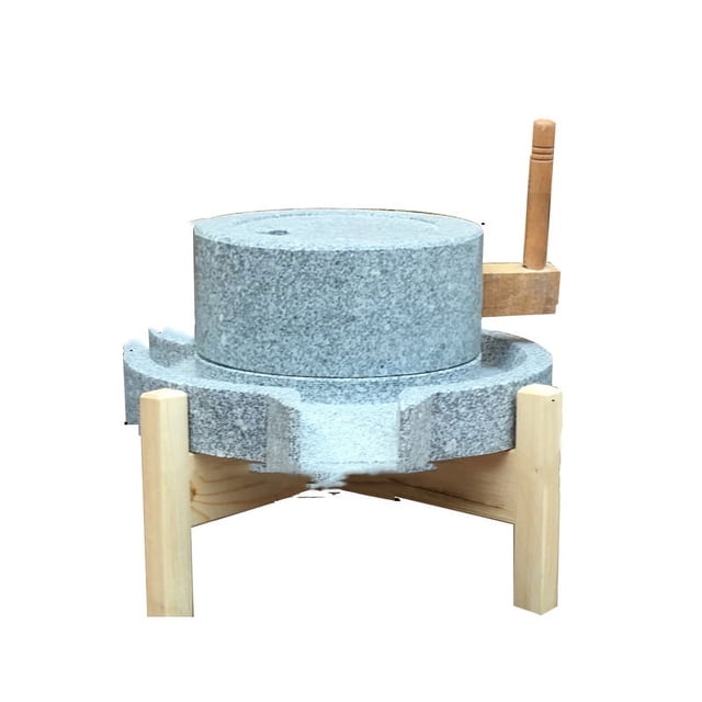 20-30CM Thickened Household Stone Mill With Wooden Frame Traditional Rice Noodle Machine Soy Milk Tofu Machine ,Long Lasting