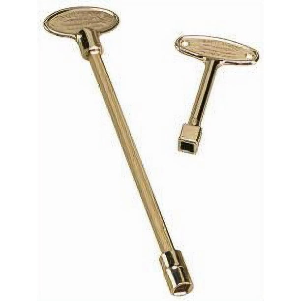 Blue Flame Gold Polished Brass Zinc Gas Valve Key