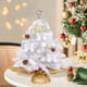 thumbnail image 4 of Mini Árbol Navideño de Mesa, Estrella Led y Adorno, Modos de Brillo, Base Estable, Decoración Navideña para Interiores, Celebraciones de Navidad y Año Nuevo, Hongo con Pilas, Material de Pvc, 30 Cm, 4 of 6