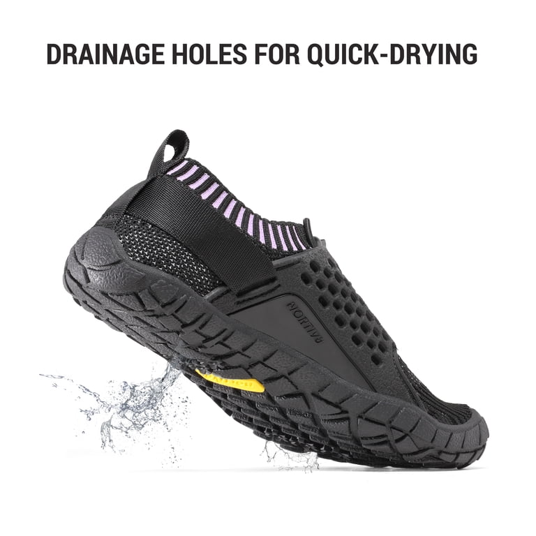 NORTIV 8 Kids Water Shoes - Lightweight, Quick Dry, Non-Slip Barefoot Aqua Shoes For Boys & Girls