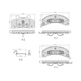thumbnail image 6 of UltraHC 700 Brake Pad Set, Front HC7.0215.0.C, Chevrolet Celebrity 1990-1983, 6 of 6