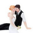 thumbnail image 2 of Dalx Resin Bride And Groom Figurine Romantic Cake Topper Resin Craft Wedding Decoration, 2 of 4