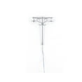 thumbnail image 2 of Model Layout Lights Double-Heads Outdoor Garden Lamps Scale Mini Miniature Lamppost Yards Table Train Street Decorations Gray（1:100）（White）, 2 of 9