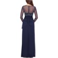 thumbnail image 2 of XSCAPE Womens Sequin Gown Dress, navy, Petite, 8P, 2 of 2