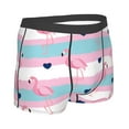 thumbnail image 3 of Balery Flamingo1 Men's Boxer Briefs, Soft and Breathable Cotton Underwear with nylon Waistband-X-Large, 3 of 9