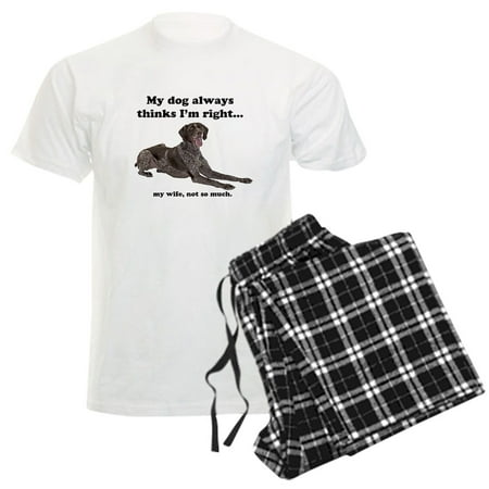 CafePress - Pointer V Wife Men's Light Pajamas - Men's Light Loose Fit Cotton Pajama Set