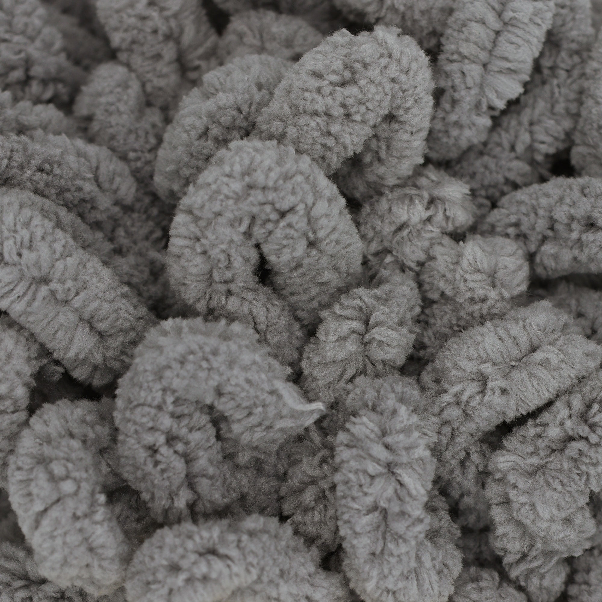 JubileeYarn Fun Finger Loops Yarn - 100g/Skein Jumbo Polyester - Grey - 5 Skeins
