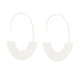 thumbnail image 2 of Pendientes en Forma de U Sonducket con Estampado de Leopardo Blanco, 2 of 6