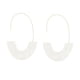 thumbnail image 2 of Pendientes en Forma de U Sonducket con Estampado de Leopardo Blanco, 2 of 6