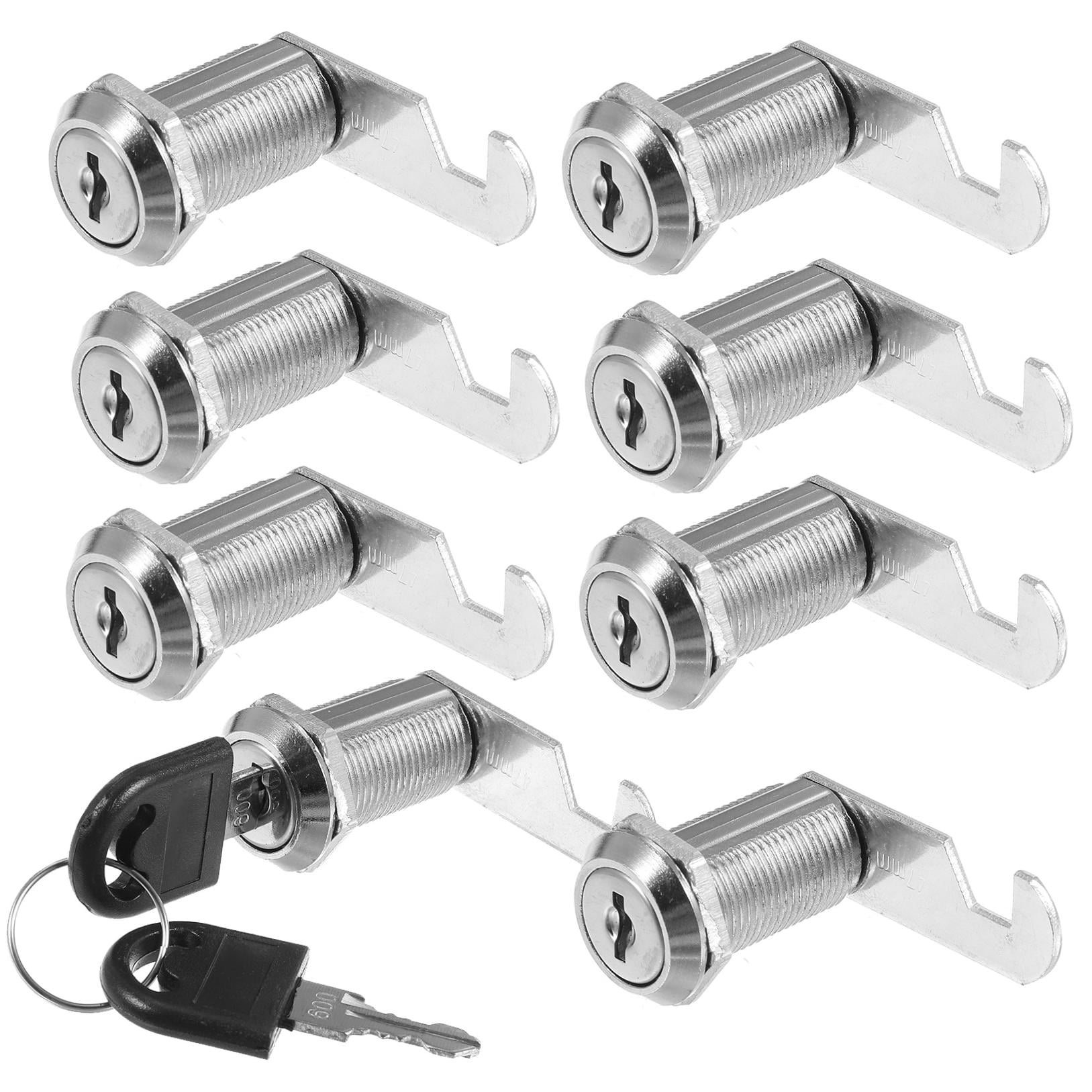 UPOUART Cupboard Locks 16 Sets for Display Cabinets with Anti Theft and Silver Color