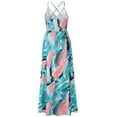 thumbnail image 5 of Hotian Women's Surplice Tropical Maxi Cami Summer Dress M/US6, 5 of 7
