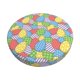 thumbnail image 1 of Balery Colorful Easter eggs Fundas de asiento para taburete de bar redondo de tela de terciopelo ajustables que protegen de arañazos y manchas para sillas de 14 a 17 pulgadas.-12 inch, 1 of 7