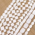 thumbnail image 3 of EOEMY 10-20mm Natural White Mother Of Pearl Shell Loose Beads 15" Choose -Heart 10mm, 3 of 9