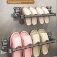 thumbnail image 4 of ZheElen Slipper Rack Stylish Storage Solution For Flip Flops Slipper Space-saving Storage Storage Shelf Shoe Shoe Racks For Wall, 4 of 6