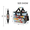 thumbnail image 3 of FORMRS Insulated Cooler Bag 24 Cans Capacity Soft Leakproof Lunch Box with Side Pockets, Yellow Floral Tomatoes, 3 of 7