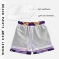 thumbnail image 3 of FORMRS Boys Swim Trunks Quick Dry Mesh Liner Boardshorts Sizes XS-XL, Candy Cosmic Swirls, 3 of 7