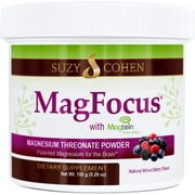 MagFocus - Berry Flavored Magnesium Threonate Powder - 60 Servings - by Suzy Cohen, RPh.