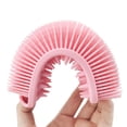 thumbnail image 3 of Double Sided 2 in 1 Silicone Body Scrubber Body Brush Gentle Shower Supplies Pink, 3 of 6
