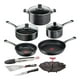thumbnail image 1 of Batería 12 Pzas Tfal Hard Titanium G2699082 Negro T-fal G2699082, 1 of 2