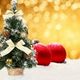 thumbnail image 4 of AMERTEER Promotion!Tall Battery 15.75Inch Powered Luxury Tabletop Christmas Tree Hanging Decorations Pine Tree (Battery Not Included) Gold, 4 of 9