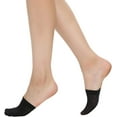 thumbnail image 5 of Women's 6 Pairs Non-Skid Toe Topper No Show Liner Socks, 5 of 6