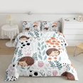 thumbnail image 2 of Homewish Cartoon Hedgehog 3-Piece Full Size Comforter Sets for Preppy Children Kids,Dreamy Princess Bedding Comforter Set,Kawaii Animal Lightweight Bedding Sets,Luxury Bedroom Decor,Reversible, 2 of 8