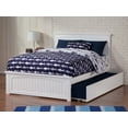 thumbnail image 5 of Nantucket Full Platform Bed with Matching Foot Board with Full Size Urban Trundle Bed in White, 5 of 6