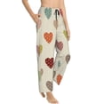 thumbnail image 2 of Haiem Heart Polka Dot Women's Pajama Pants Ultra Lightweight Pjs Bottoms Sleepwear Bottom Pants With Pocket Drawstring-X-Large, 2 of 9