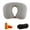 Gray, variant on VerPetridure Protable U-Shape Travel Cushion Pillow Car Inflatable Neck Pillow Protection