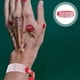 thumbnail image 5 of 100 pulseras de plástico para identificación de pacientes hospitalarios, rojas, desechables e impermeables para eventos, 5 of 7