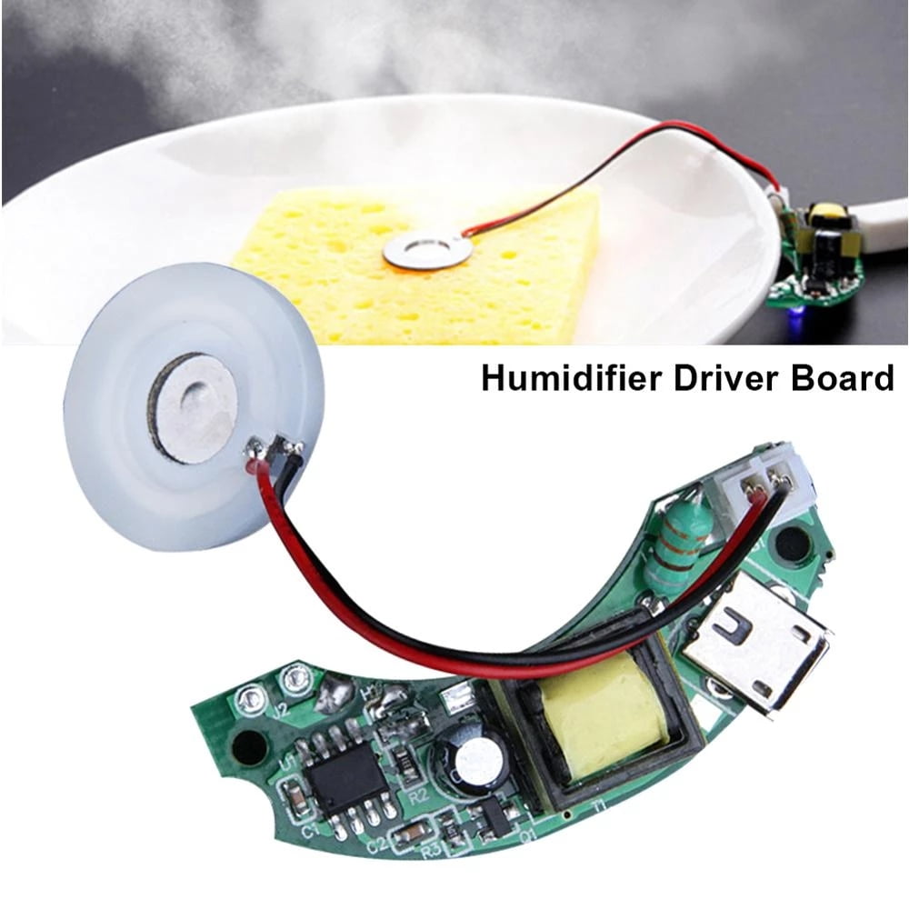 Morease DIY Humidifier Driver Board Repair Ultrasonic Atomization Discs Film Handwork Spray Room Home Moisturizing Circuit Accessories
