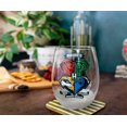 thumbnail image 2 of Harry Potter Animal Crests Teardrop Stemless Wine Glass | Holds 20 Ounces, 2 of 7