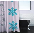 thumbnail image 3 of Simply Daisy 70" W x 73" L Let It Snow Polyester Shower Curtain, Light Purple [1 Ct], 3 of 5