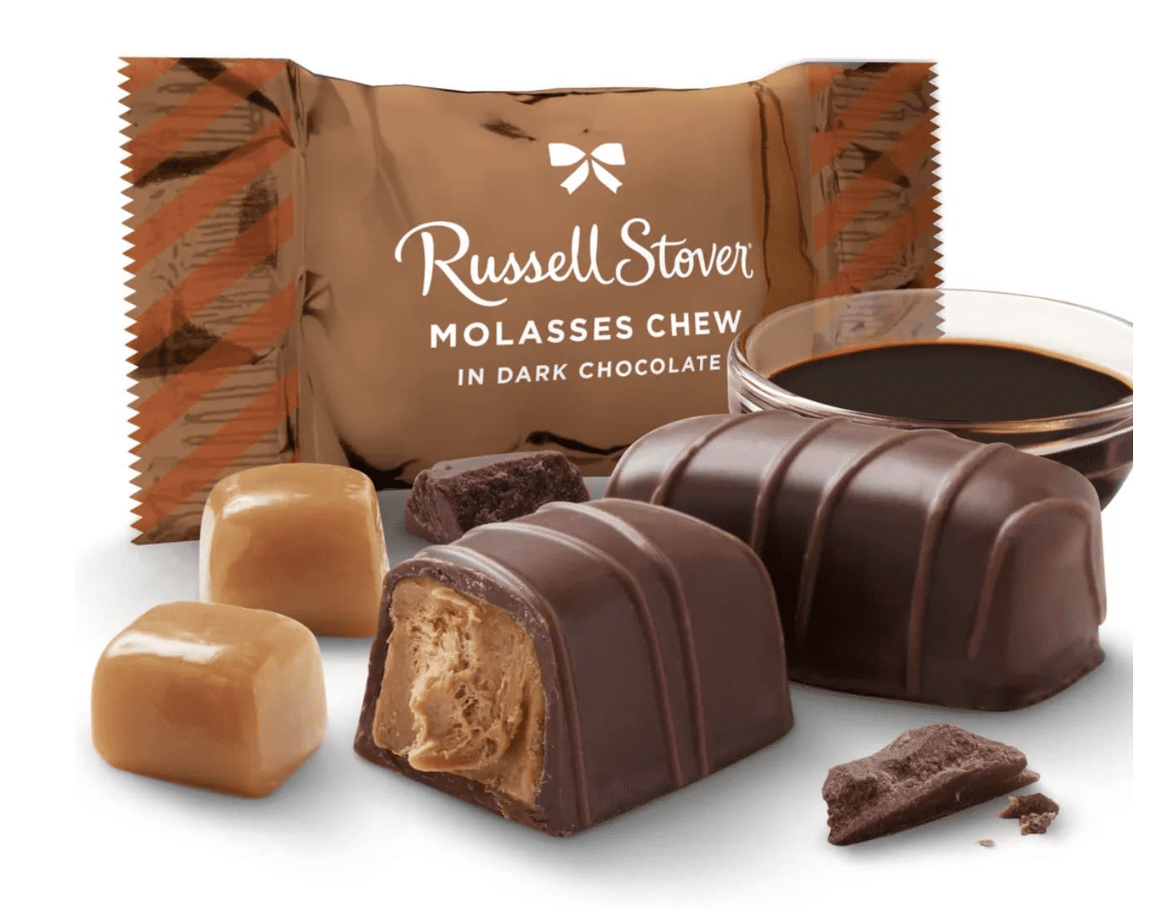 Russell Stover Dark Chocolate Molasses Chews 16 oz bulk bag Exclusive