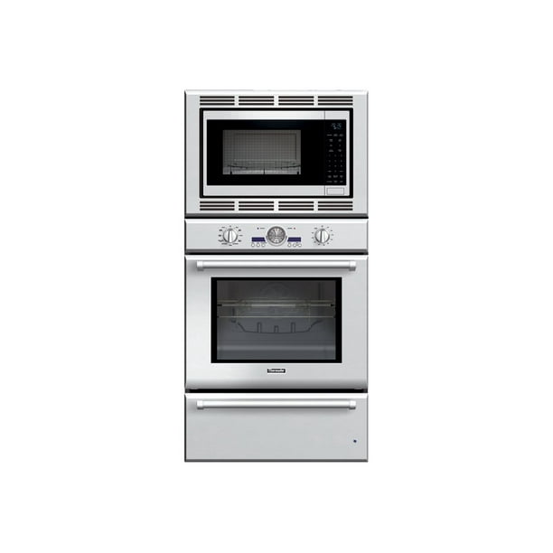 Thermador Professional Series Podmw301j Oven Microwave Double Built In Niche Width 28 5 Depth 24 Height 60 7 With Self Cleaning Com - 24 Inch Double Wall Oven Electric Thermador