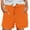 Orange, variant on Kvture Women Shorts for Seniors Summer Casual High Waisted Drawstring Wide Leg Womens Short Shorts Red S