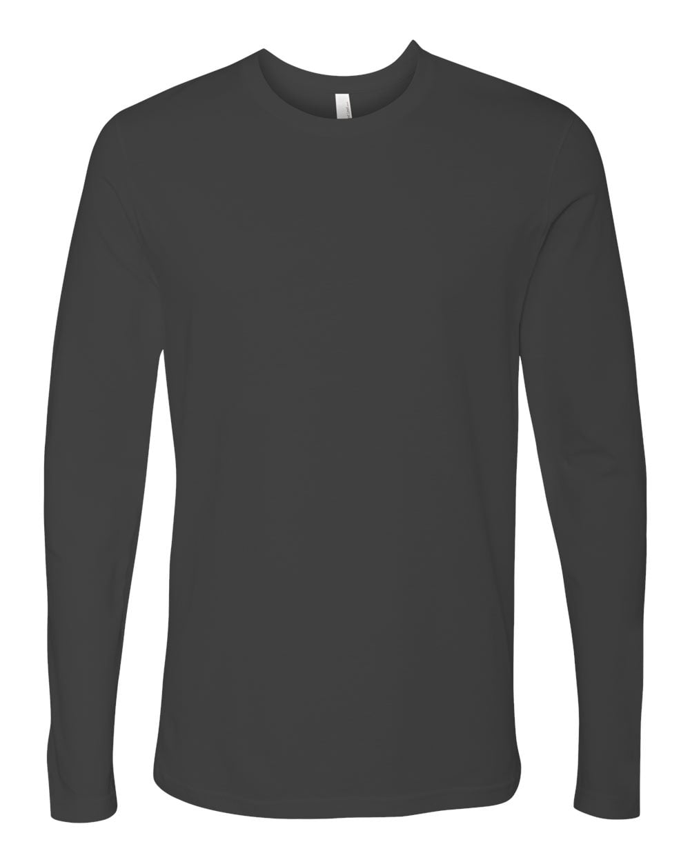 Next Level Mens Premium Fitted Long-Sleeve Crew N3601-Black 6 Pack 