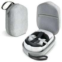 GJX Carrying Case for VR Gaming Headset/Touch Controllers Accessories,Hard Case Travel,Anti-Scratch-Grey