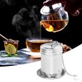 thumbnail image 2 of CSChome Tea Infuser with Stainless Steel Saucer Tea Infuser Food Grade Stainless Steel High Temperature Resistant Loose Strainer, 2 of 6
