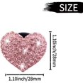 thumbnail image 4 of Bling Heart Air Vent Clips, Crystal Heart Car Air Fresheners Vent Clips Car Diffuser Vent Clip Rhinestone Car Decoration Car Interior Decor Cute Car Accessories for Women (4 Pink), 4 of 5