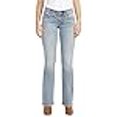 thumbnail image 3 of Silver Jeans Co. Women's Britt Low Rise Curvy Fit Slim Bootcut Jeans, Med Wash SCV211, 33W x 31L, 3 of 3