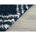thumbnail image 6 of LBaiet 2' x 3' Blue and White Diamond Rectangular Shag Area Throw Rug, 6 of 6