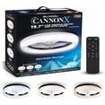 thumbnail image 1 of Bell + Howell CannonX Black 19.7” 6 Speed LED Ceiling Light Fan with Remote Timer and Reverse Mode, 1 of 9