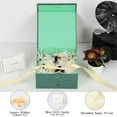 thumbnail image 2 of Small Gift Boxes with Lids 5 Pack 6X6X3 Inch Green Gift Box with Ribbon Christmas Gift Box Foldable Gift Boxes for Presents、Shredded Paper Filler & Cards, 2 of 14