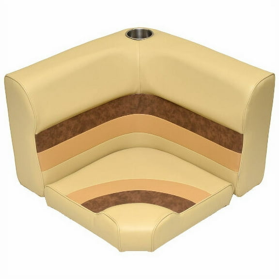 Wise Pontoon Boat Seat Cushions 8WD133-1010 | Radius Corner Sand (2PC)