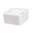 thumbnail image 4 of Storage Box Makeup Holders Vanity Simple with Handle Lid Table Organizers Desk Cosmetics Case Organizer for Cafe Living Room Office Bathroom Square, 4 of 8