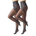 thumbnail image 2 of Silk Impressions 40 Denier Sheer Support Pantyhose for Women, Sizes S-3XL, 2-Pack, 2 of 4