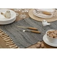 thumbnail image 2 of Saro Lifestyle Striped Cotton Table Runner, 2 of 5