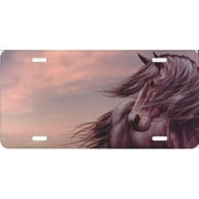 Offset Horse License Plate
