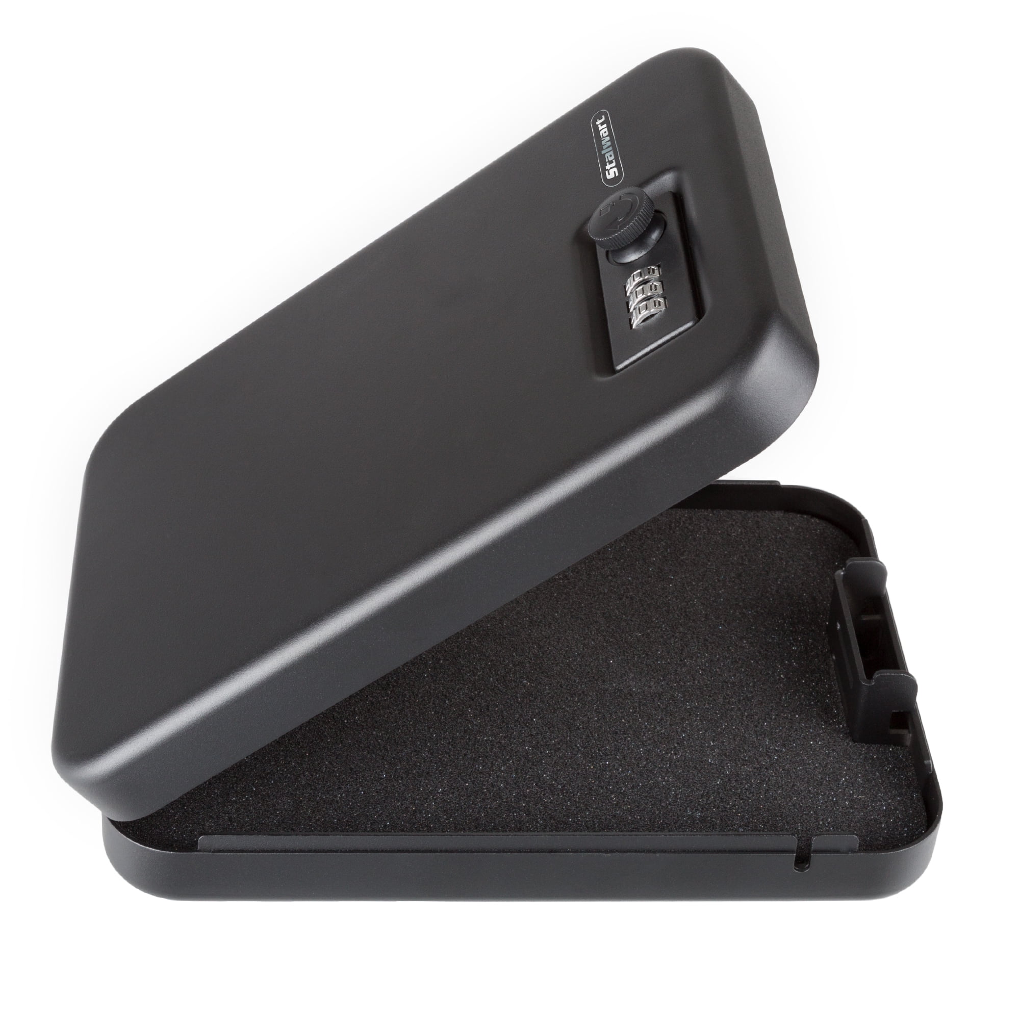 Stalwart Portable Gun Safe - Top Opening Personal Steel Travel Combination Lock Box